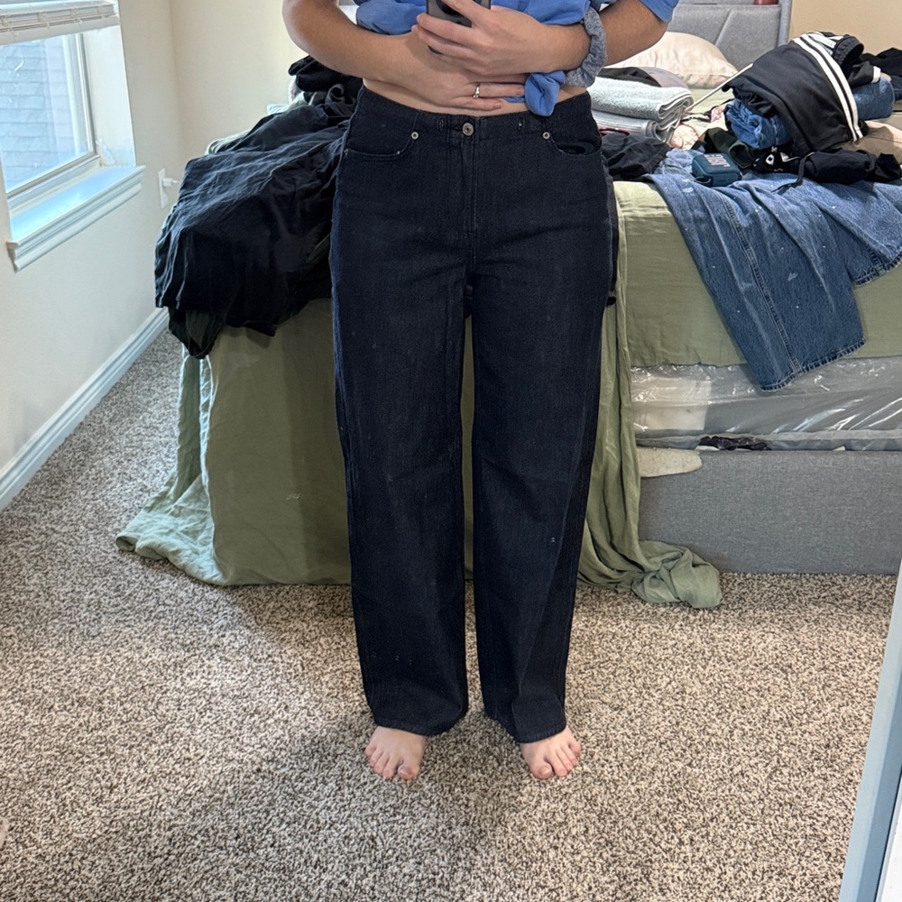 Abercrombie & Fitch Ultra Loose Low Rise Indigo Denim Jeans